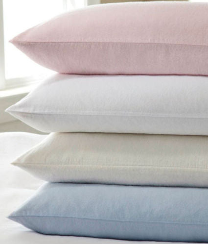 White Brushed Cotton Plain Bedding Bundle