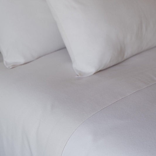 Brushed Cotton Plain Bedding Flat Sheets